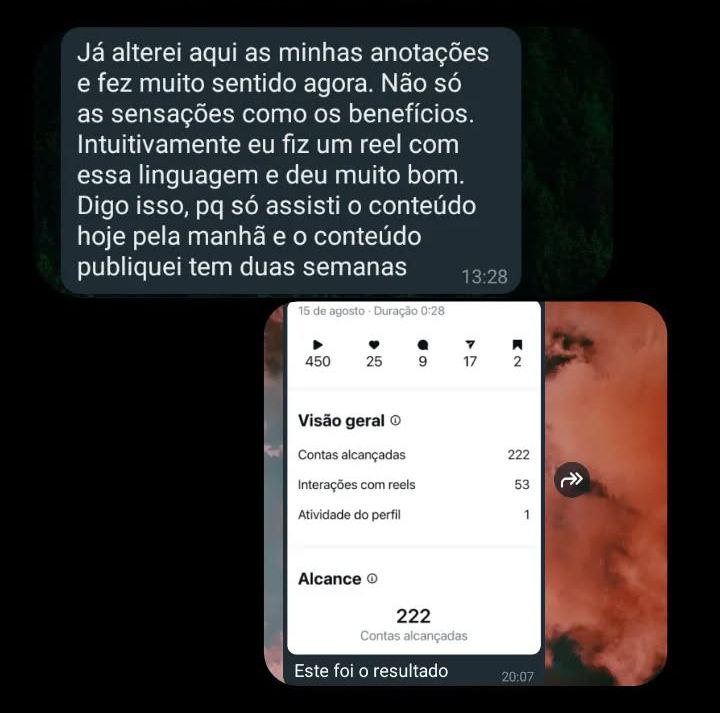 Resultado aplicação de ferramenta Sensação Latente