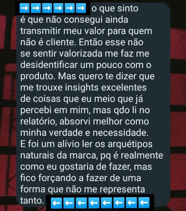 Resultado instantâneo após leitura de relatório inicial.